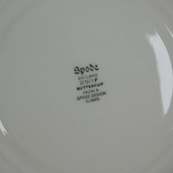 Lot of 2 Spode Buttercup New Black Backstamp Bread Butter Plate 6.5 in England - Picture 3 of 9
